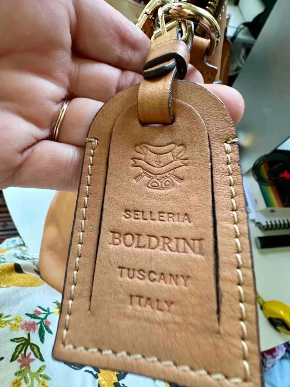 Boldrini Selleria Large Satchel Bolide Laptop Bag Crossbody Travel